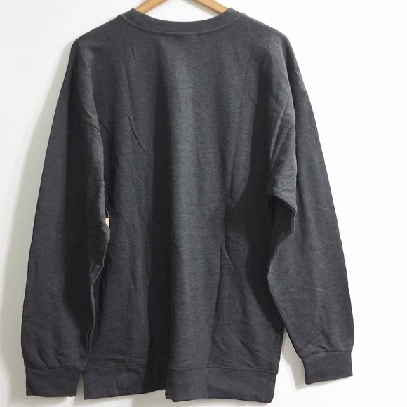 Xlarge Men's Charcoal Gray Sweatshirt, New With Tag - Picture 2 of 4